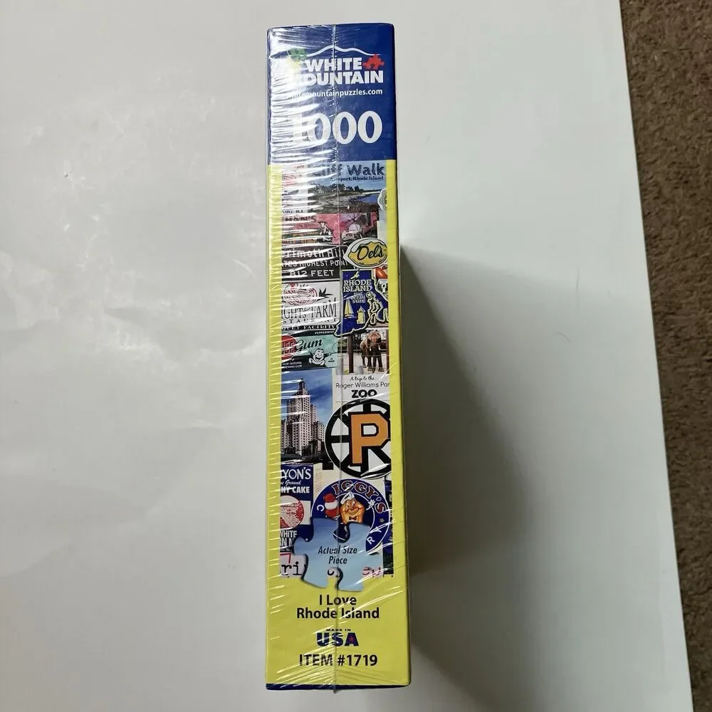 White Mountain I Love Rhode Island Puzzle 1000 Pieces Friars Providence New